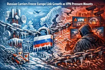 Russian Carriers Freeze Europe Link Growth as VPN Pressure Mounts